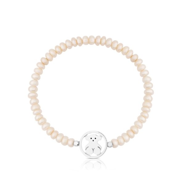 TOUS Bracelet Camille Bracelet in Silver with Pearls Women Bracelet Jewelry - Picture 4 of 5